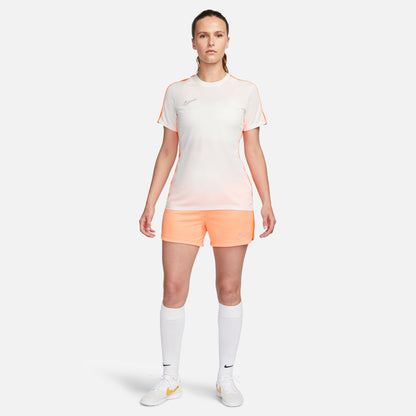 Nike Dri-FIT Academy - Women's Short-Sleeve Top - White and Orange