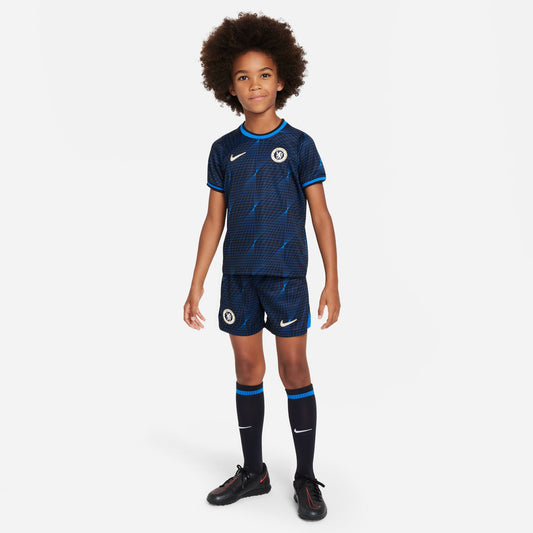 Chelsea Away 23/24 Nike Dri-FIT 3-delig tenue voor kleine kinderen