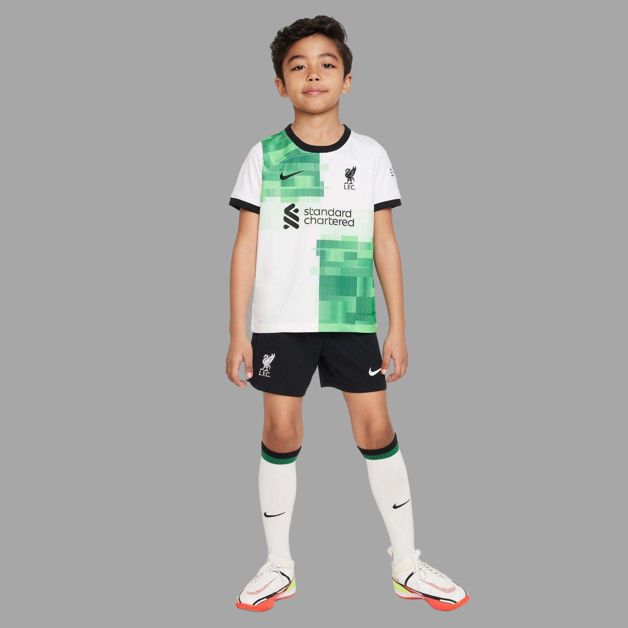 Liverpool 23/24 Away Little Kids' Nike Dri-FIT 3-Piece Kit