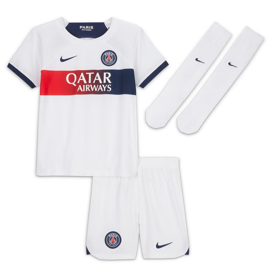 Paris Saint-Germain 23/24 Away Little Kids' Nike Dri-FIT 3-Piece Kit