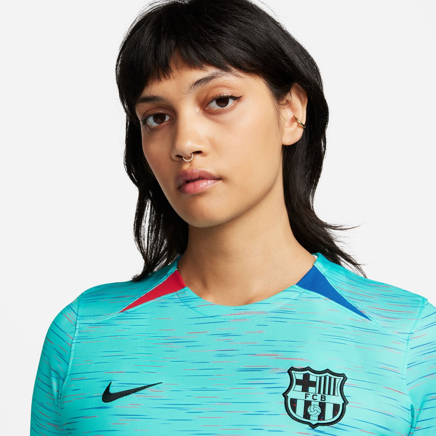 Barcelona derde 23/24 Nike stadionshirt met gebogen pasvorm