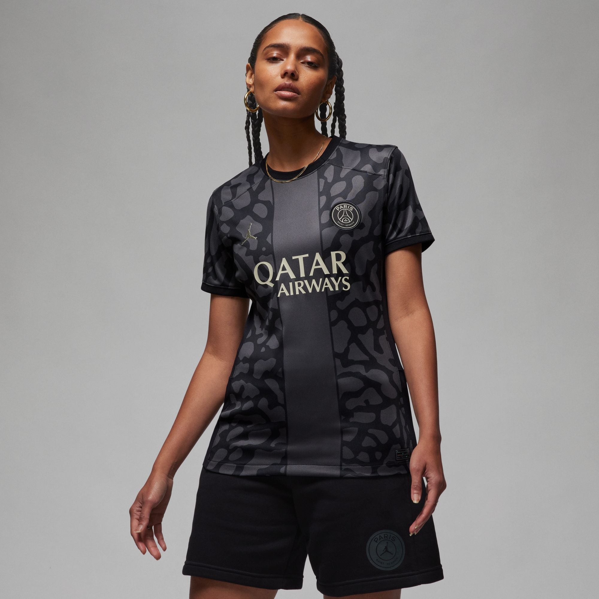 Camiseta de fútbol Jordan Dri-FIT curvada tercera estadio del París Saint-Germain 2023/24