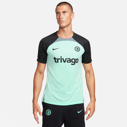 Chelsea FC Strike Third Straight Fit Nike Dri-FIT Soccer Short-Sleeve Knit Top