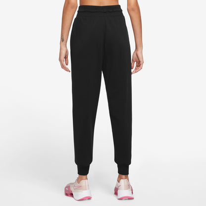 Nike Dri-FIT One - Women's High-Waisted 7/8 French Terry Joggers - Black