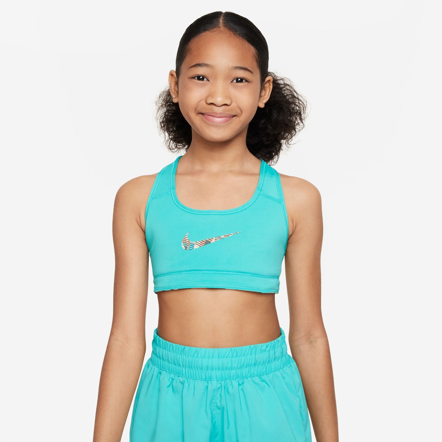 Nike Swoosh - Big Kids' (Girls') Reversible Bra - Green