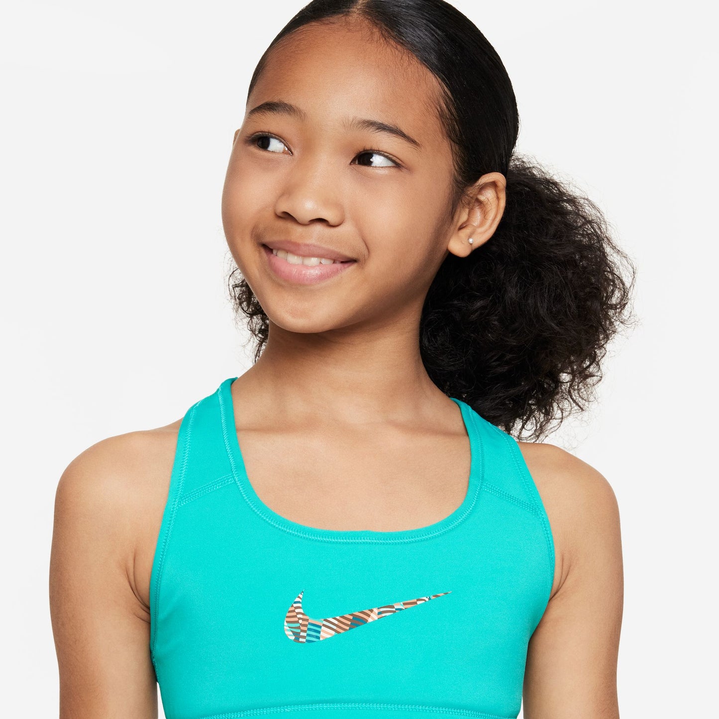 Nike Swoosh omkeerbare sportbeha voor meisjes