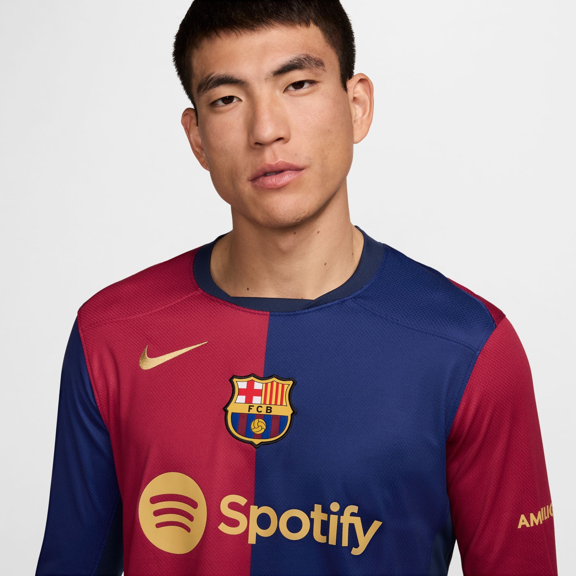 Barcelona Home 24/25 Straight Fit Nike Stadium Long-Sleeve Shirt