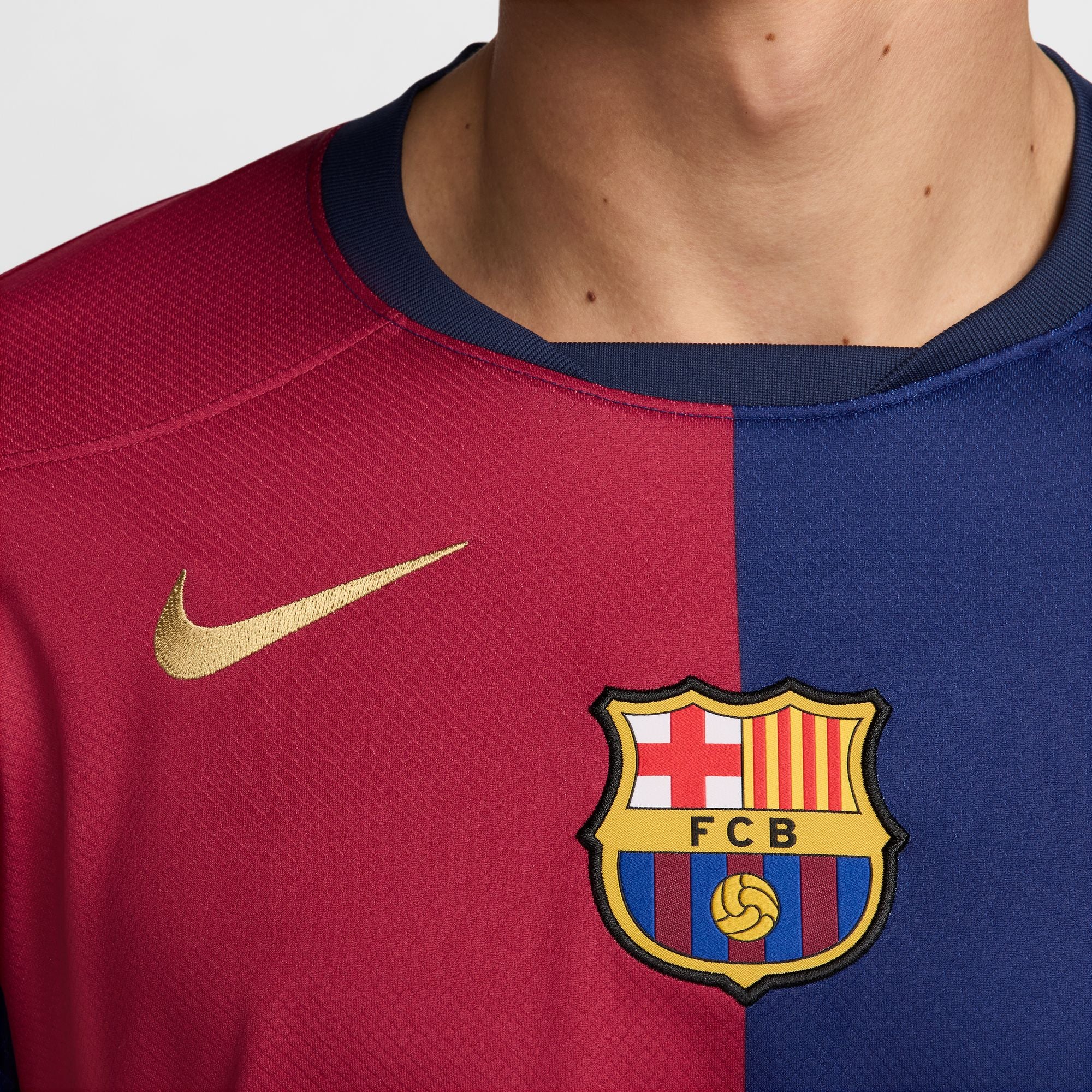 Barcelona Home 24/25 Straight Fit Nike Stadium Long-Sleeve Shirt