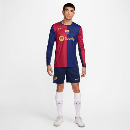 Barcelona Home 24/25 Straight Fit Nike Stadium Long-Sleeve Shirt