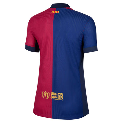 Barcelona 23/24 thuisshirt met gebogen pasvorm Nike stadionshirt