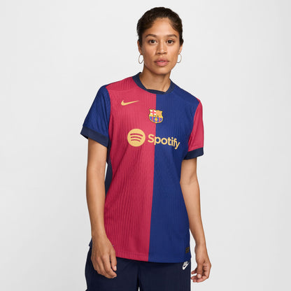 Barcelona 23/24 thuisshirt met gebogen pasvorm Nike stadionshirt