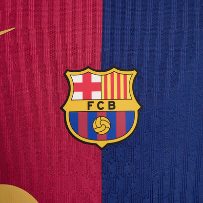 Barcelona 23/24 thuisshirt met gebogen pasvorm Nike stadionshirt