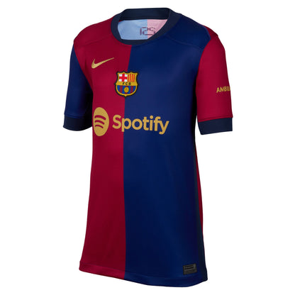 FC Barcelona 24/25 Stadium Home Big Kids' Nike Dri-FIT Football Shirt