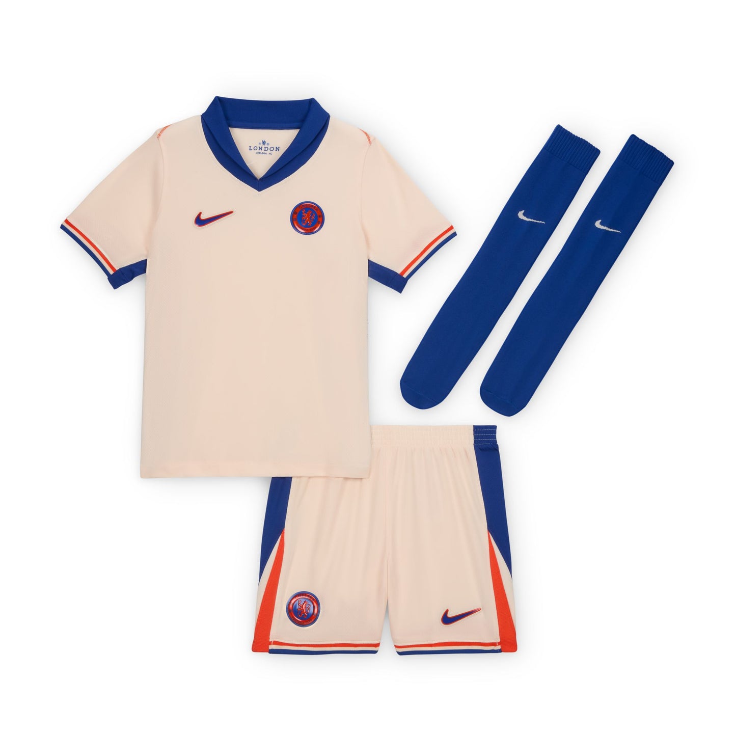 Chelsea FC 2024/25 Stadium Away Little Kids' Nike Soccer Replica 3-Piece Kit