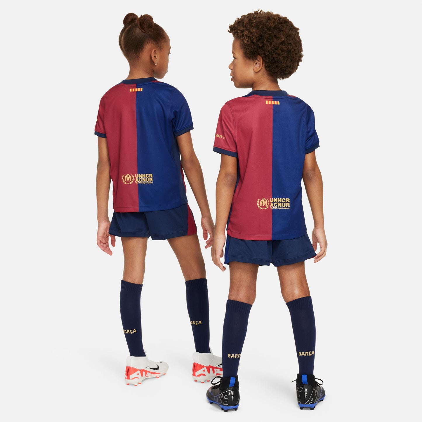 Barcelona Home 23/24 Nike Dri-FIT 3-delig tenue voor kleine kinderen