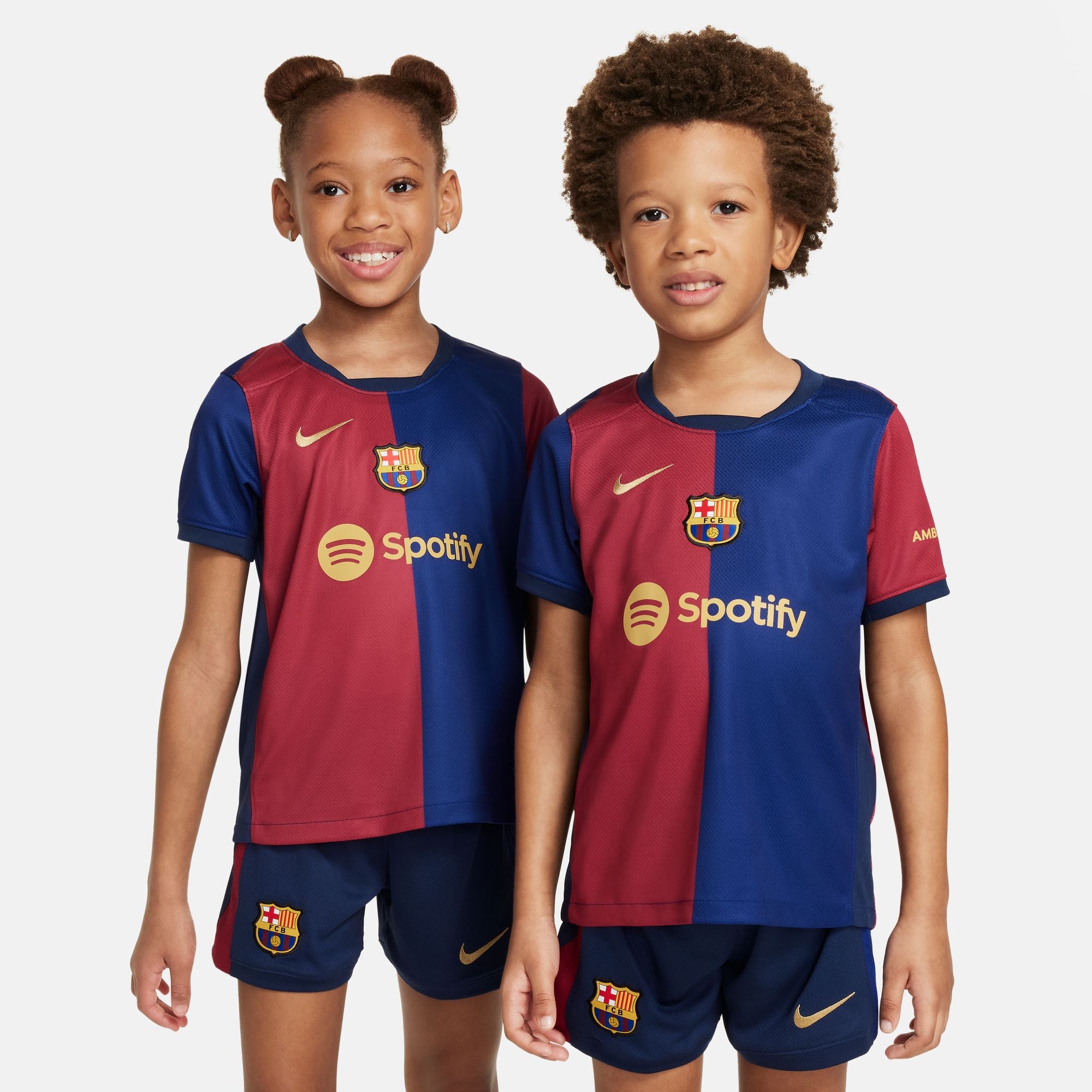 Barcelona Home 23/24 Nike Dri-FIT 3-delig tenue voor kleine kinderen