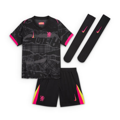 Chelsea FC 2024/25 Stadium Third Little Kids' Nike Soccer Replica Three-Piece Kit