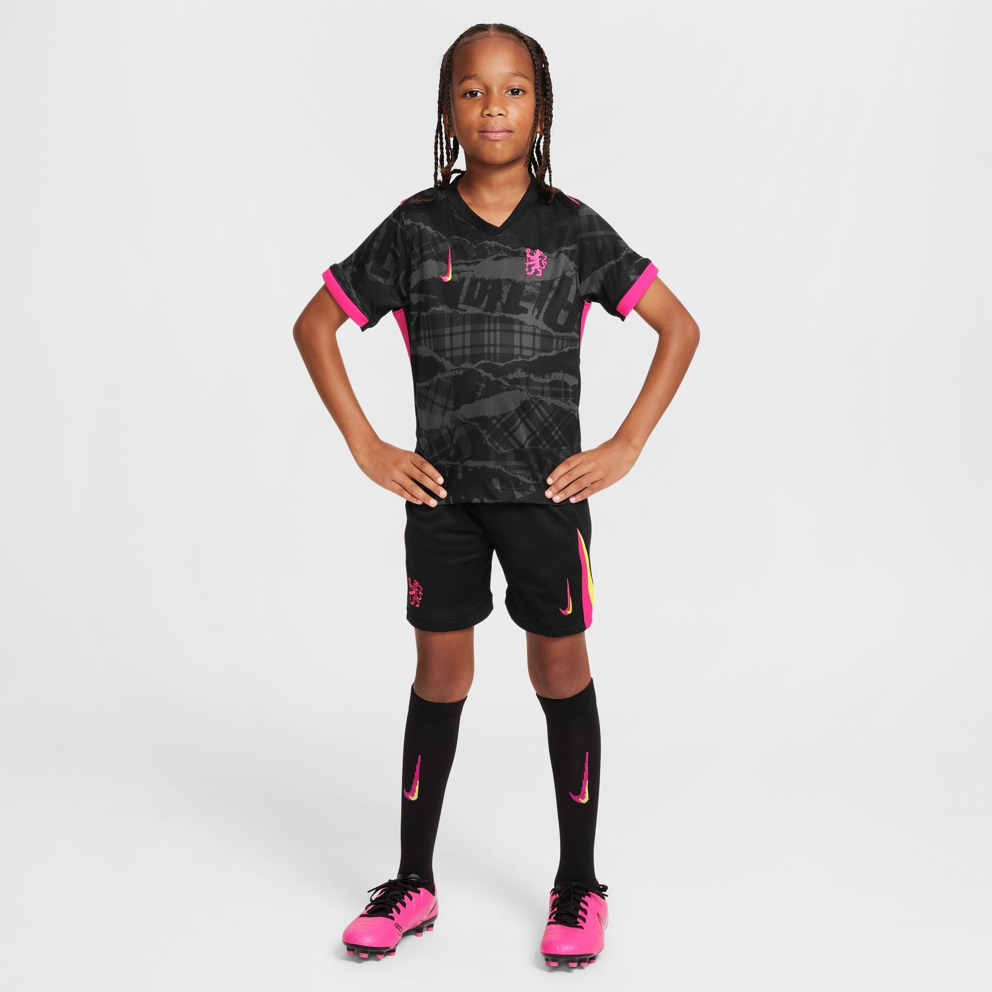 Chelsea FC 2024/25 Stadium Third Little Kids' Nike Soccer Replica Three-Piece Kit