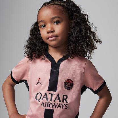 Paris Saint-Germain 2024/25 Stadium Third Little Kids' Jordan Soccer Replica Three-Piece Kit