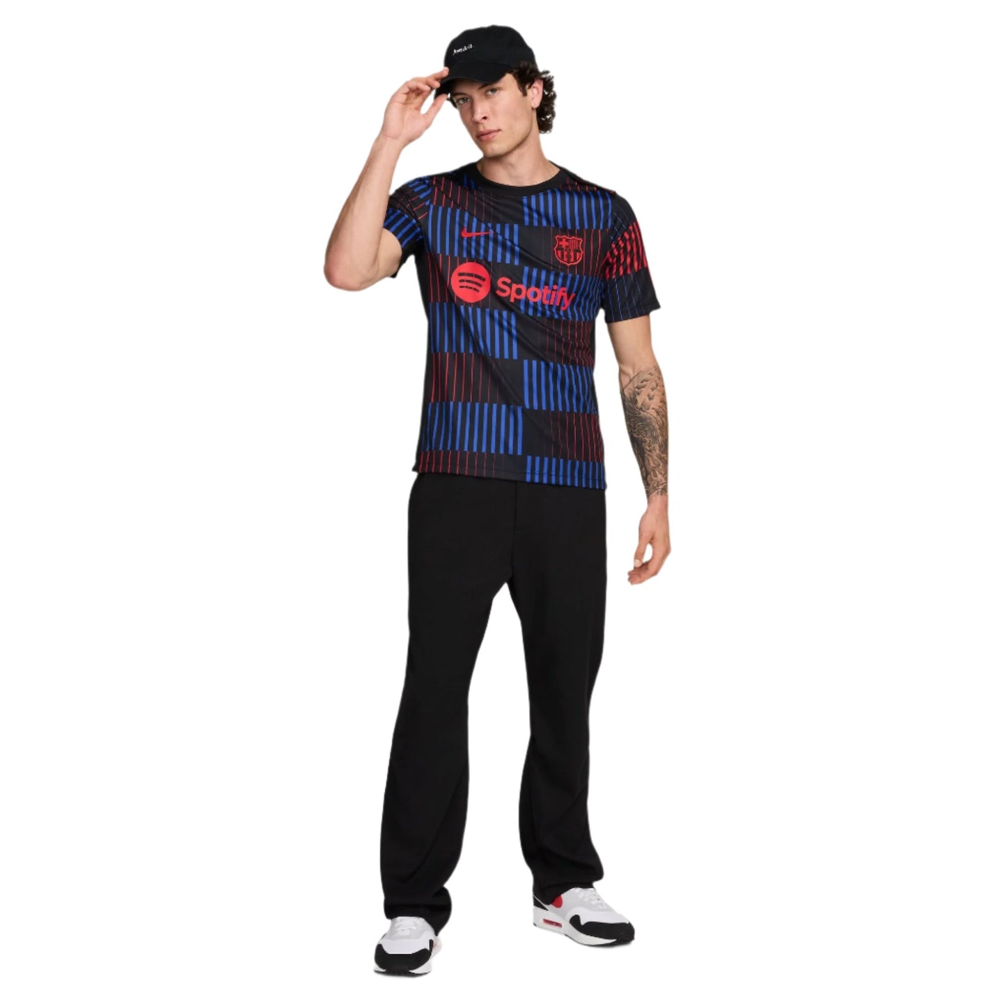 FC Barcelona Academy Pro Away Straight Fit Pre-Match Short-Sleeve Top