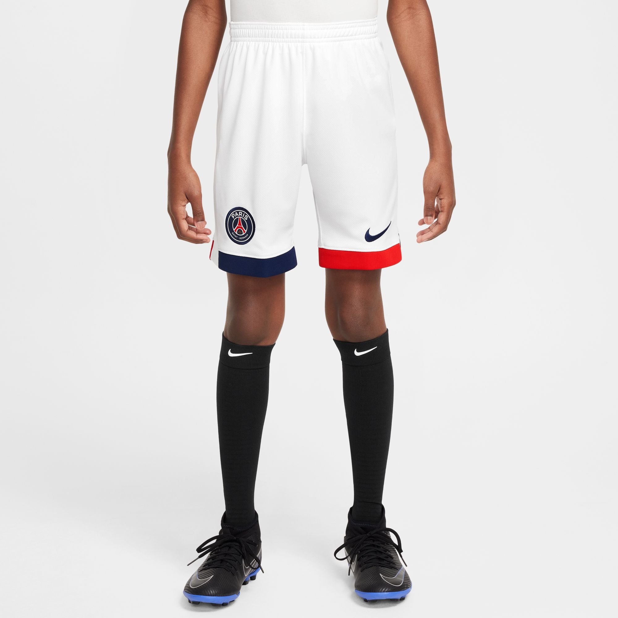 Paris Saint-Germain 2024/25 Stadium Away Big Kids' Nike Dri-FIT Soccer Replica Shorts