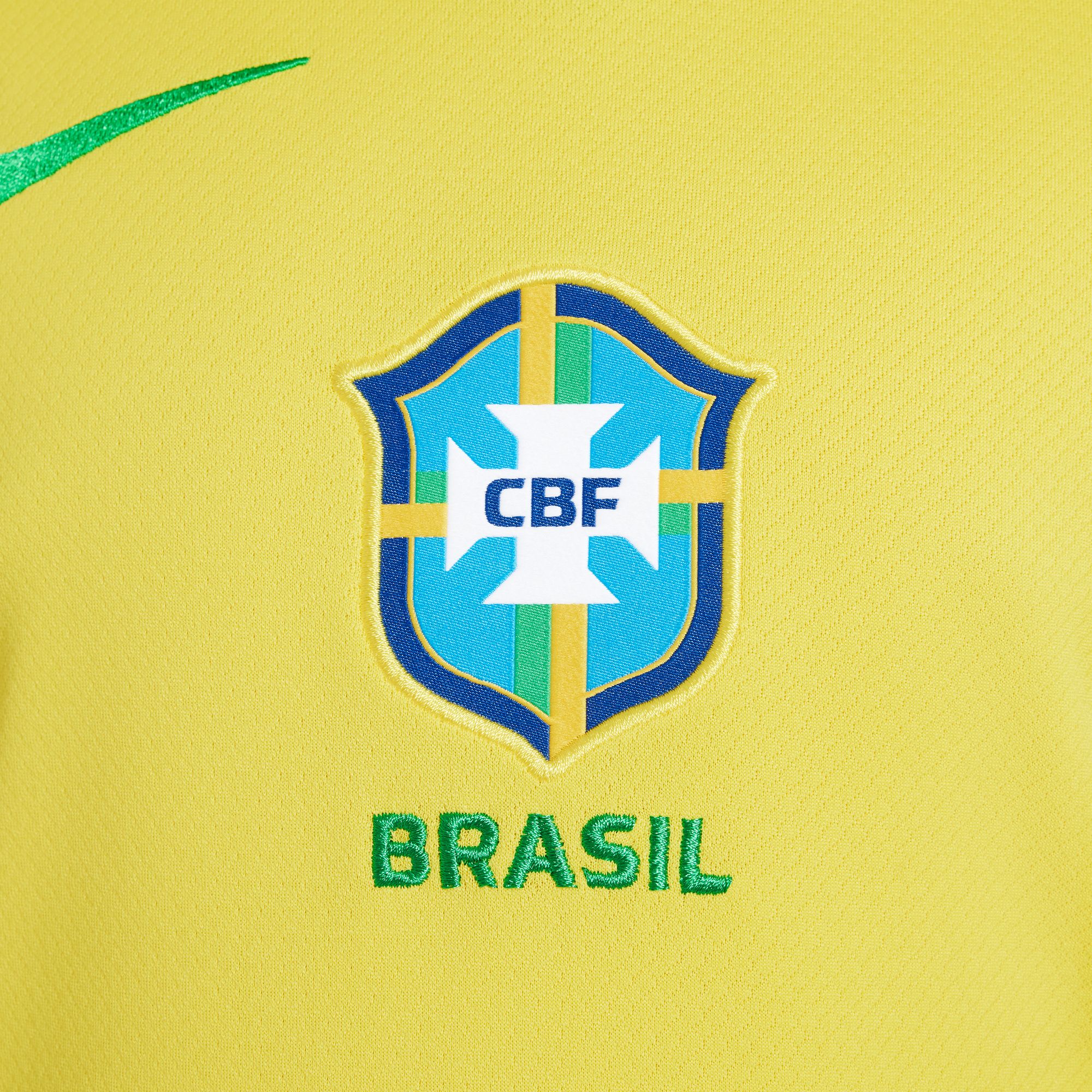 Brazil 2025 Stadium Home Big Kids' Nike Stadium Shirt