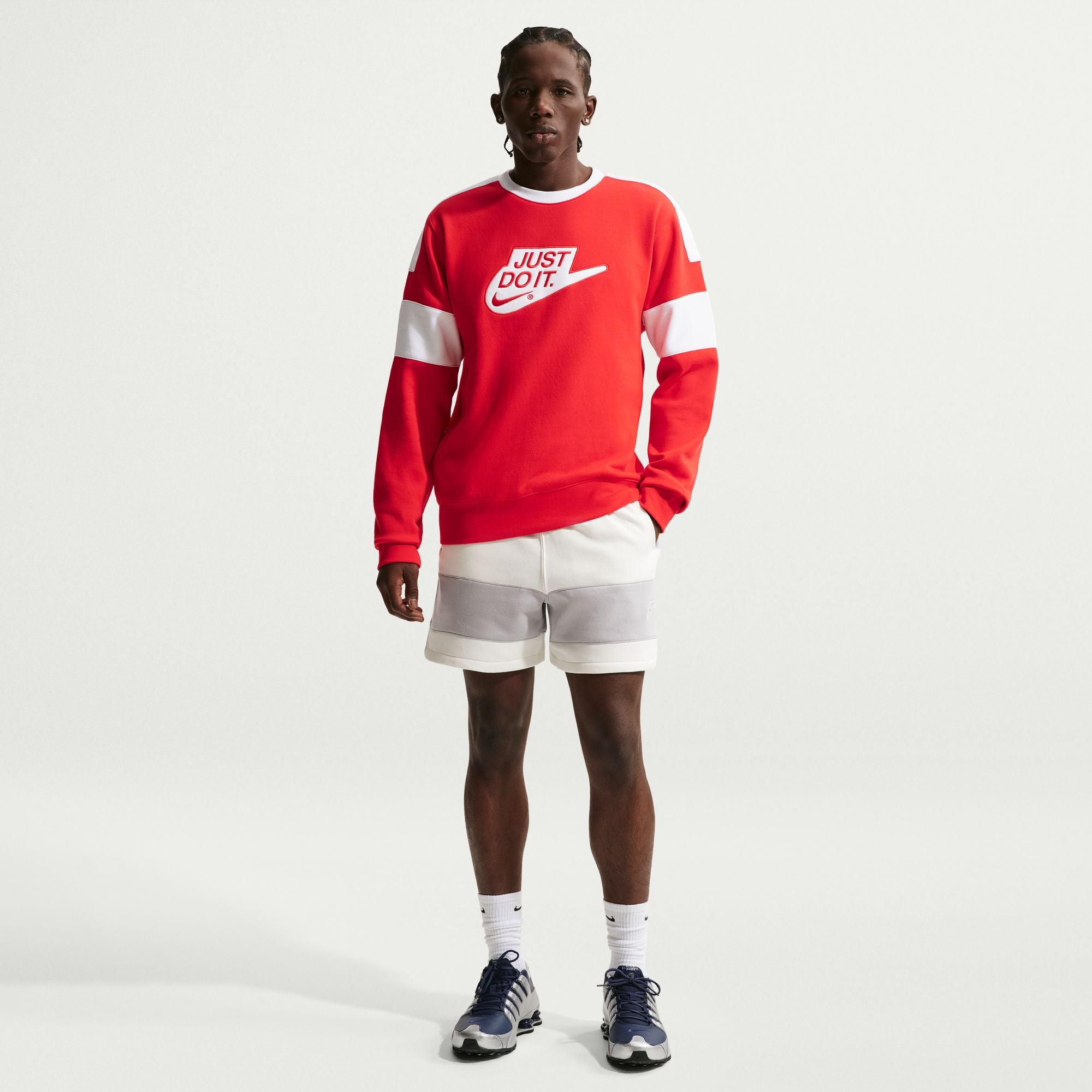 Nike Sportswear Club Straight Fleece Crew-Neck Sweatshirt