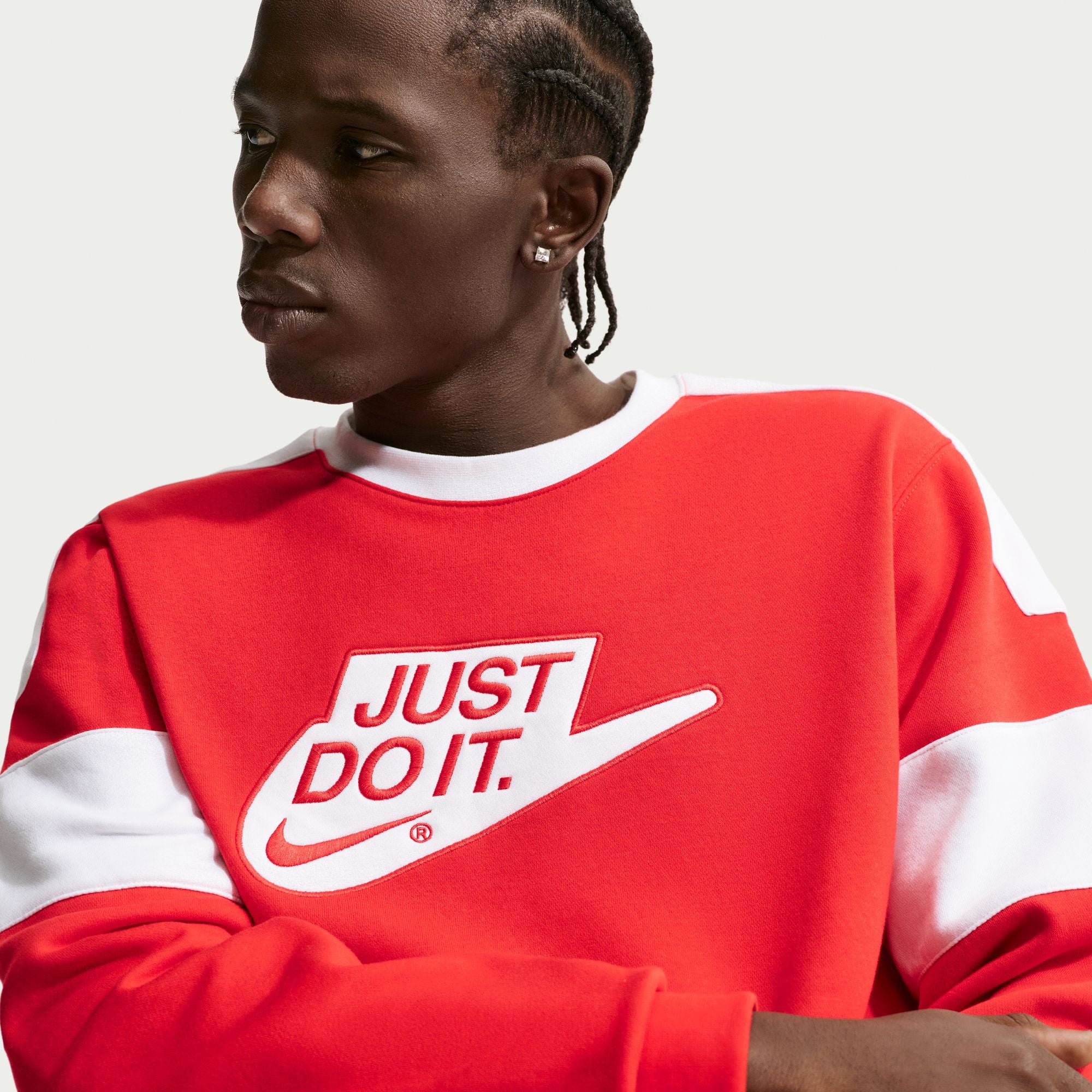 Nike Sportswear Club Straight Fleece Crew-Neck Sweatshirt