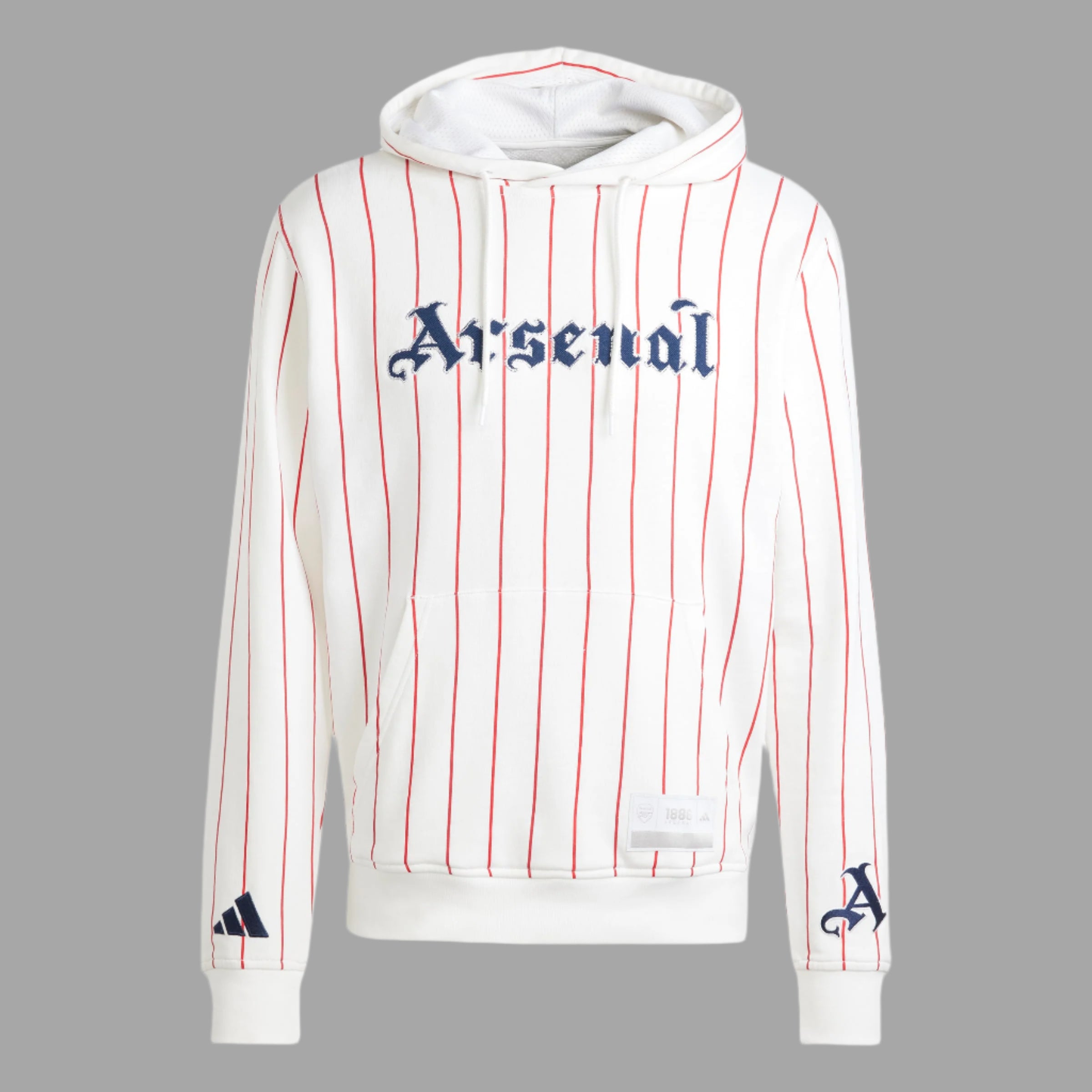 Arsenal White and Red US Pack Hoodie Sweatshirt Men's Fit