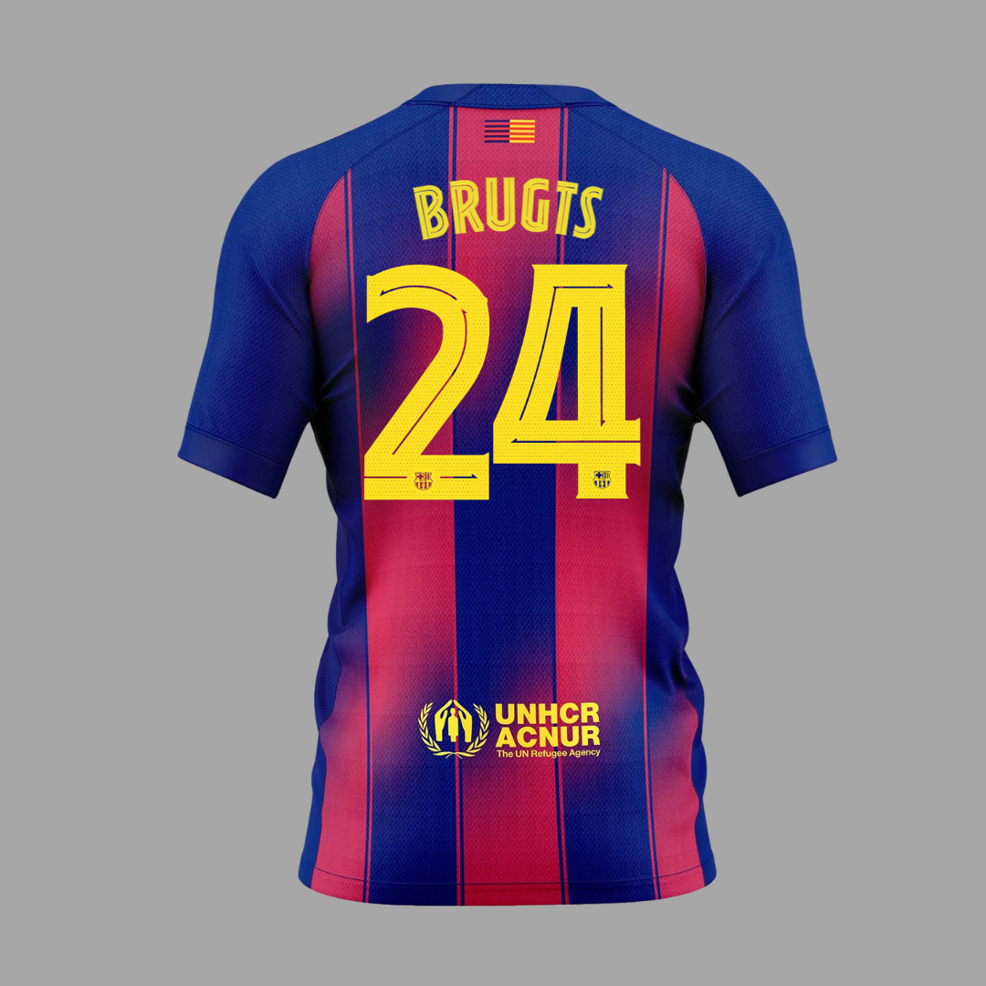 Esme Brugts Home Shirt FC Barcelona Men's Fit Stadium Shirt