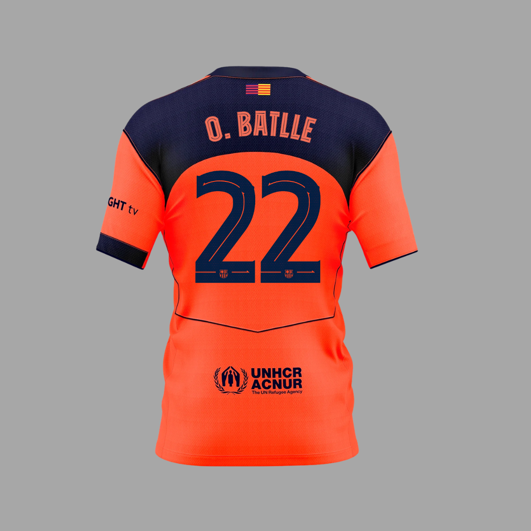 O. Batlle Third Shirt 2025/26 FC Barcelona Femeni Back of Shirt