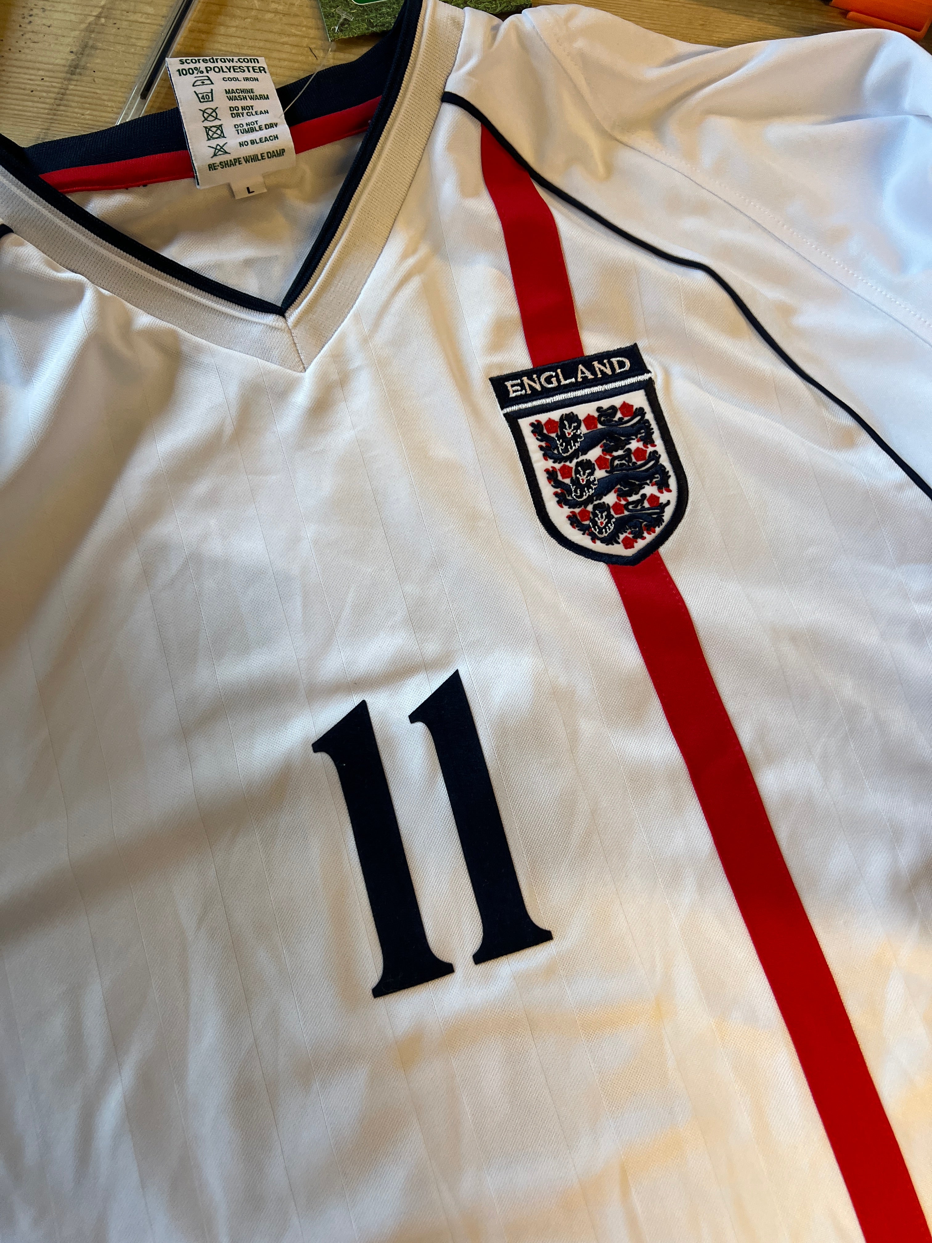 Retro 2002 England Shirt (YANKEY 11)