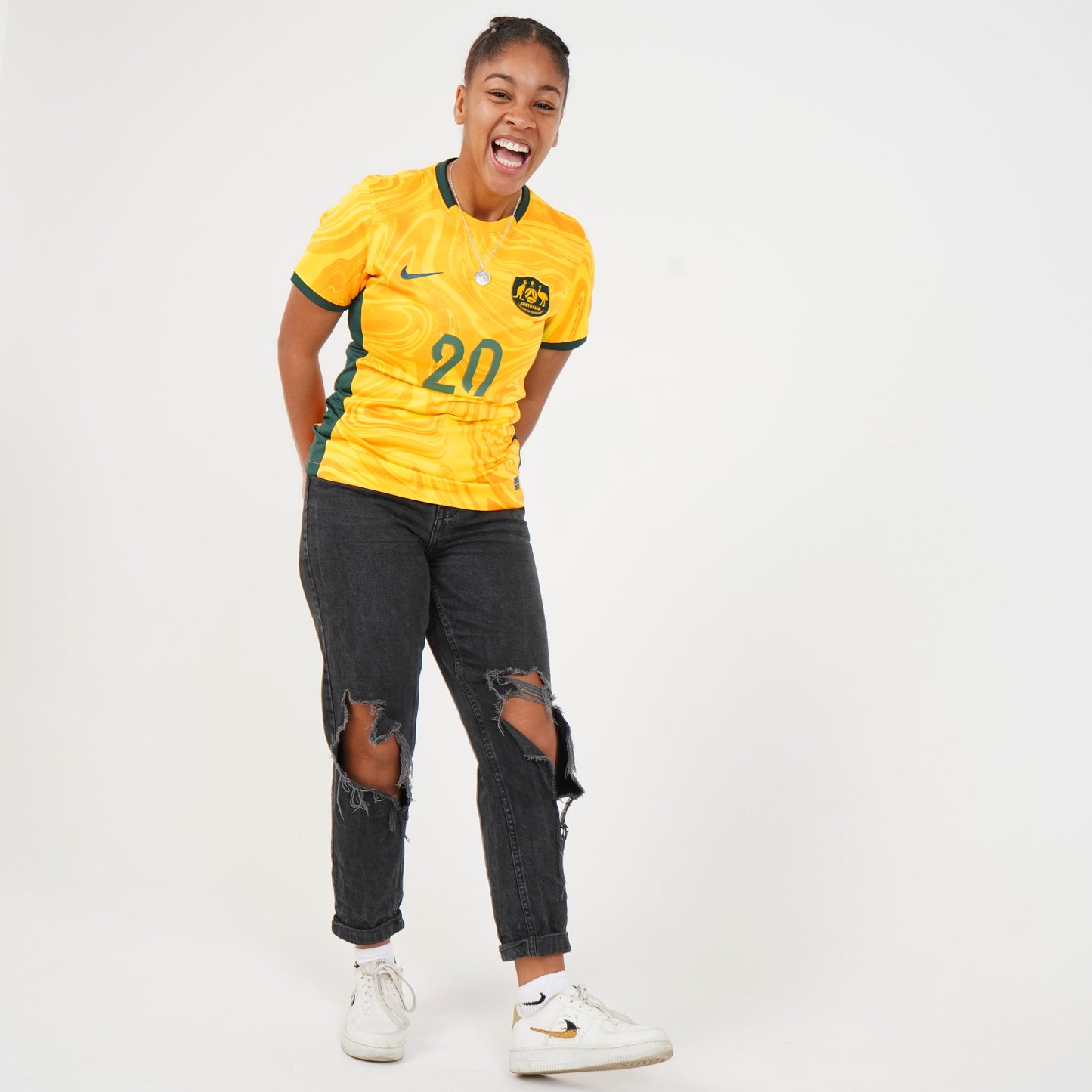 Australia Home Nike Stadium Curved Fit Jersey 2023
