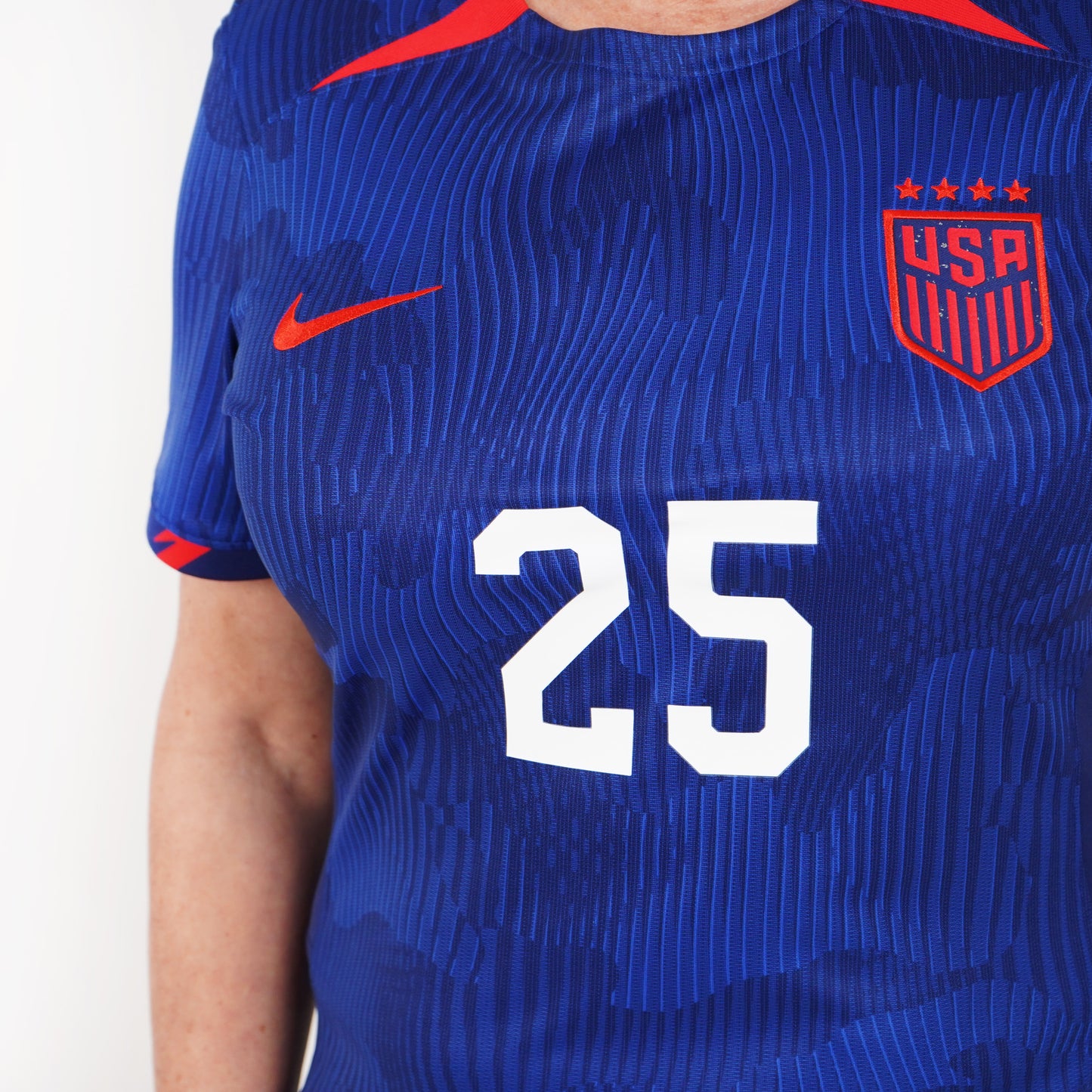 USA Away Nike Stadium Curved Fit Jersey 2023