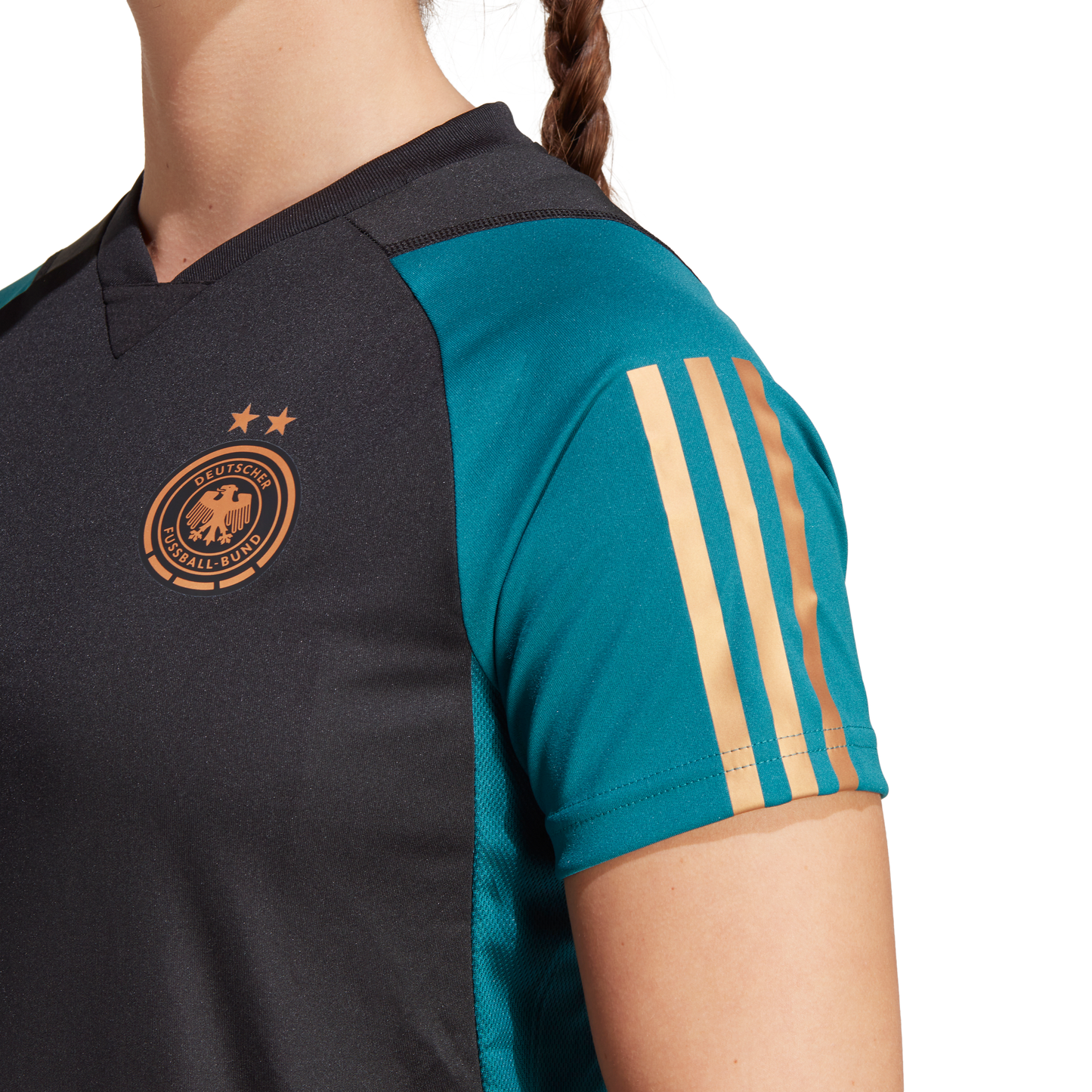 Germany Adidas Training Curved Fit Jersey 2023