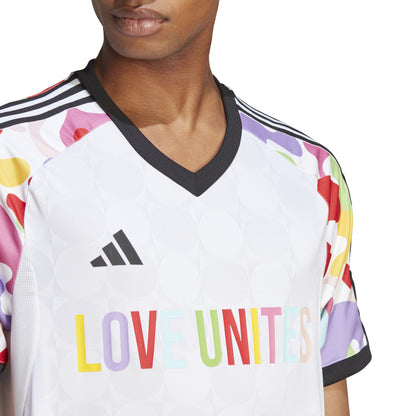 PRIDE White Adidas Straight Fit Jersey 2023