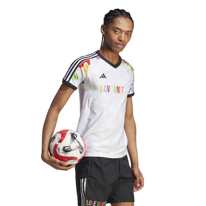 PRIDE White Adidas Curved Fit Jersey 2023