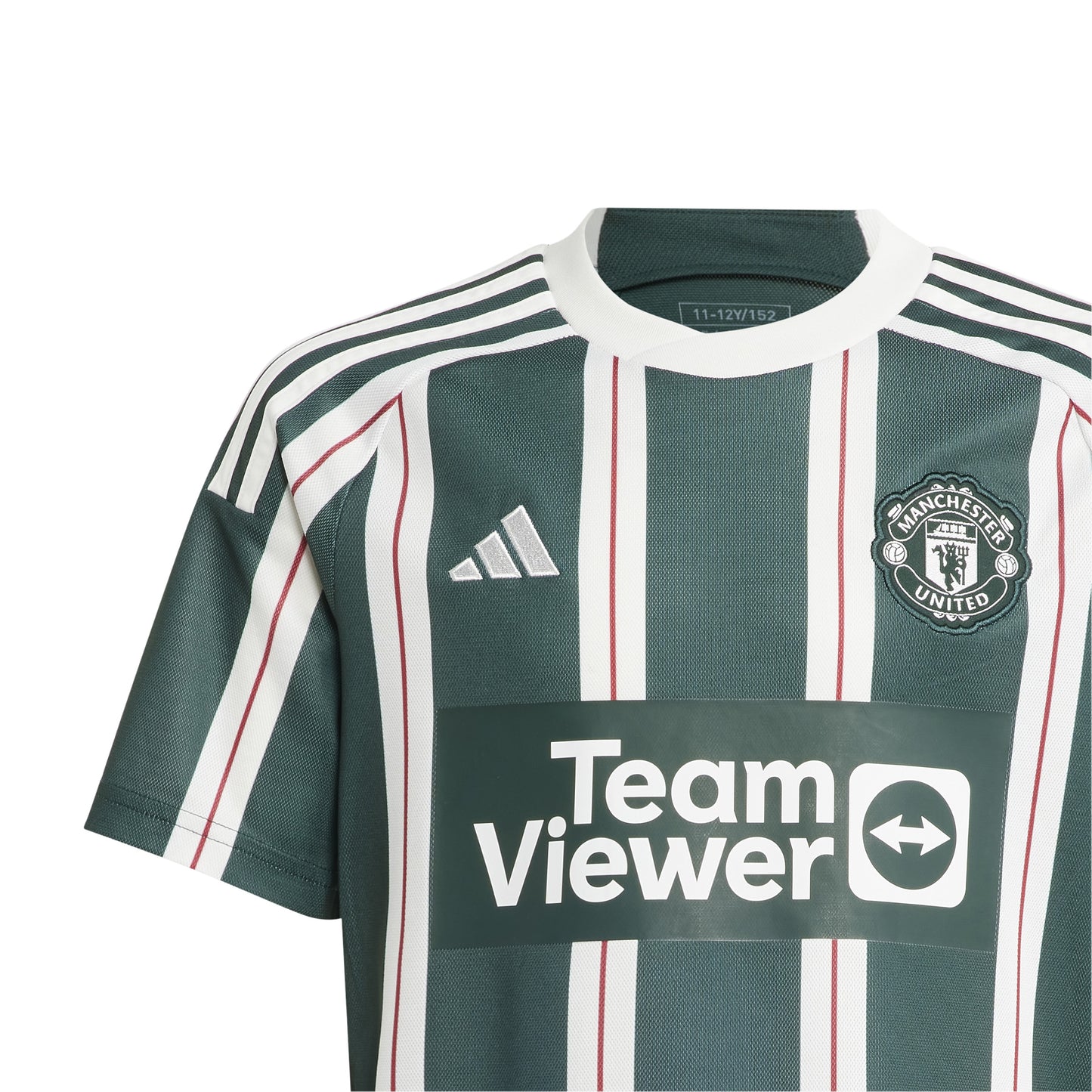 Camiseta Adidas Stadium de corte recto de visitante del Manchester United 23/34