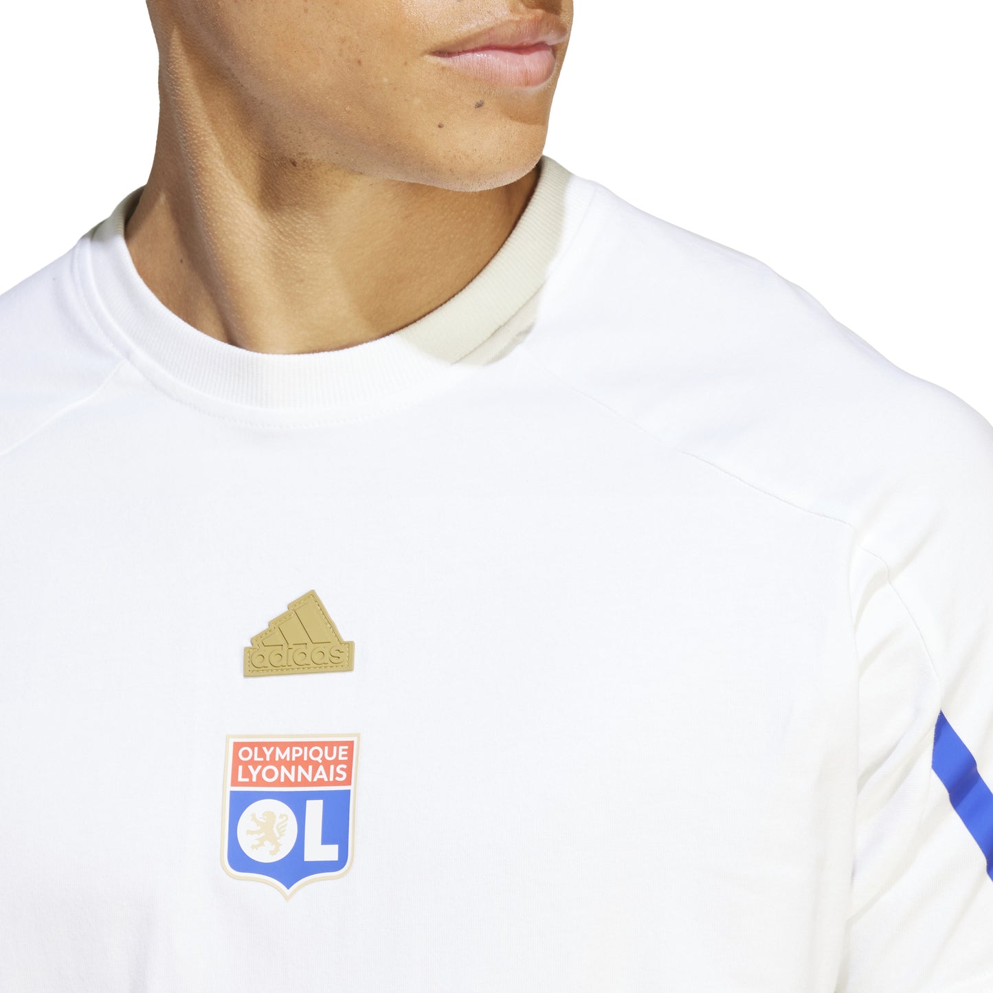 Olympique Lyonnais 23/24 Adidas-t-shirt met rechte pasvorm