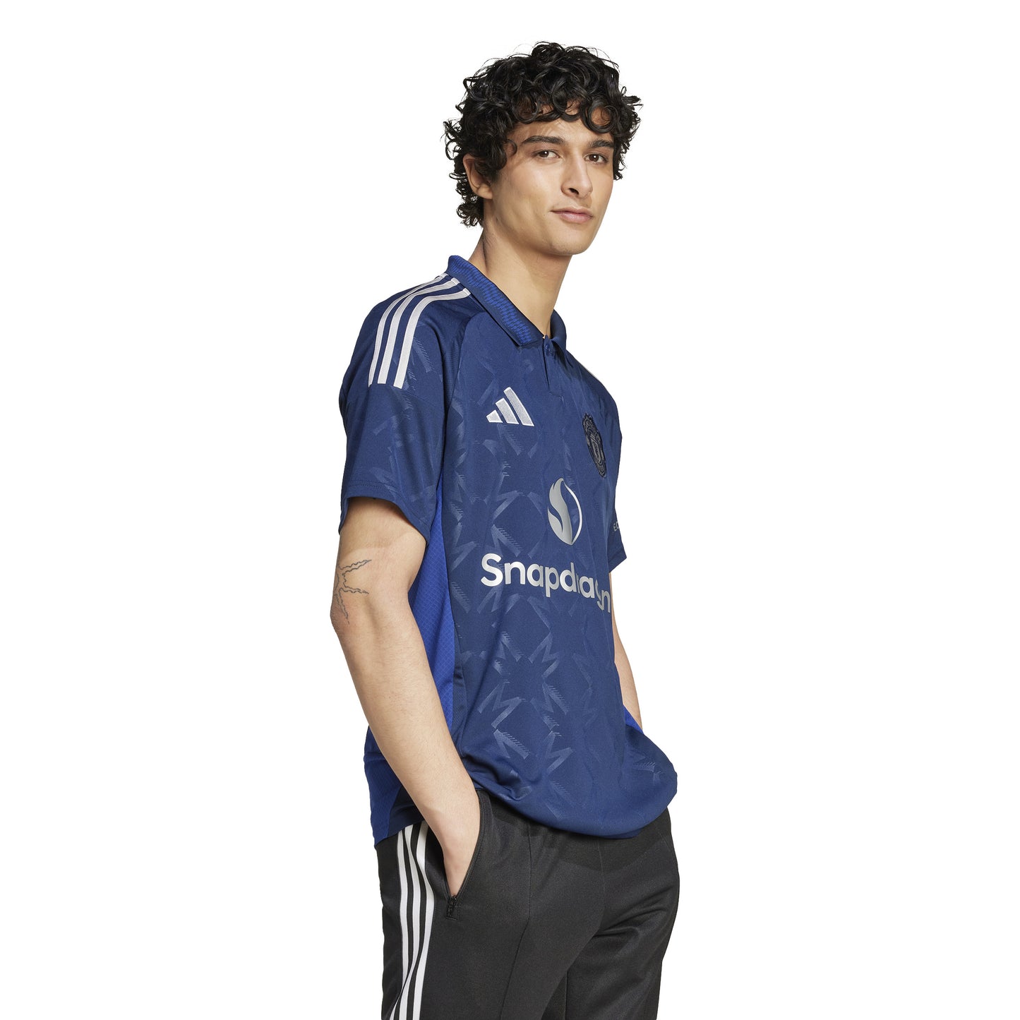 Manchester United uit 23/34 Adidas stadionshirt met rechte pasvorm