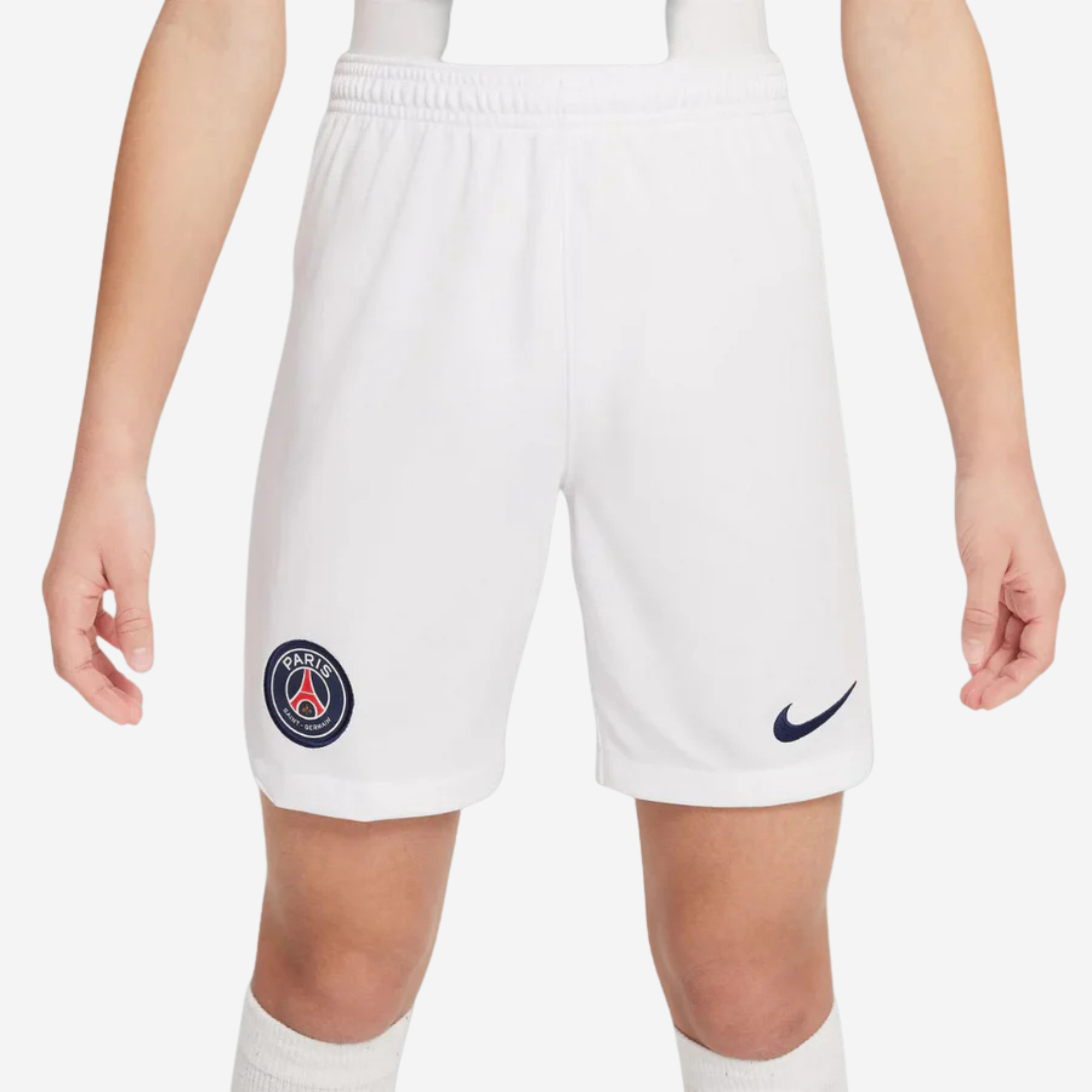Shorts de fútbol Nike Dri-FIT Stadium de visitante para niño talla grande Paris Saint-Germain 23/24