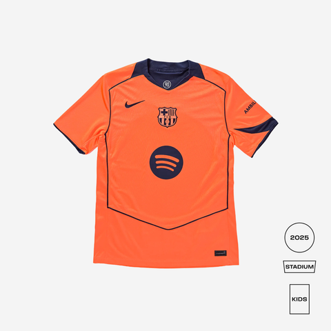 KIDS FC Barcelona 2025/26 Stadium Third Shirt – FOUDYS