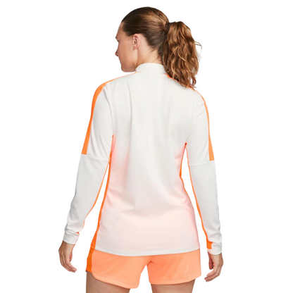 Nike Dri-FIT Academy - Women's Soccer Drill Top - White and Orange