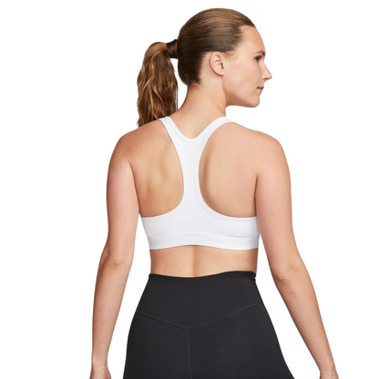 Nike Swoosh Light Support niet-gewatteerde witte sport-bh voor dames