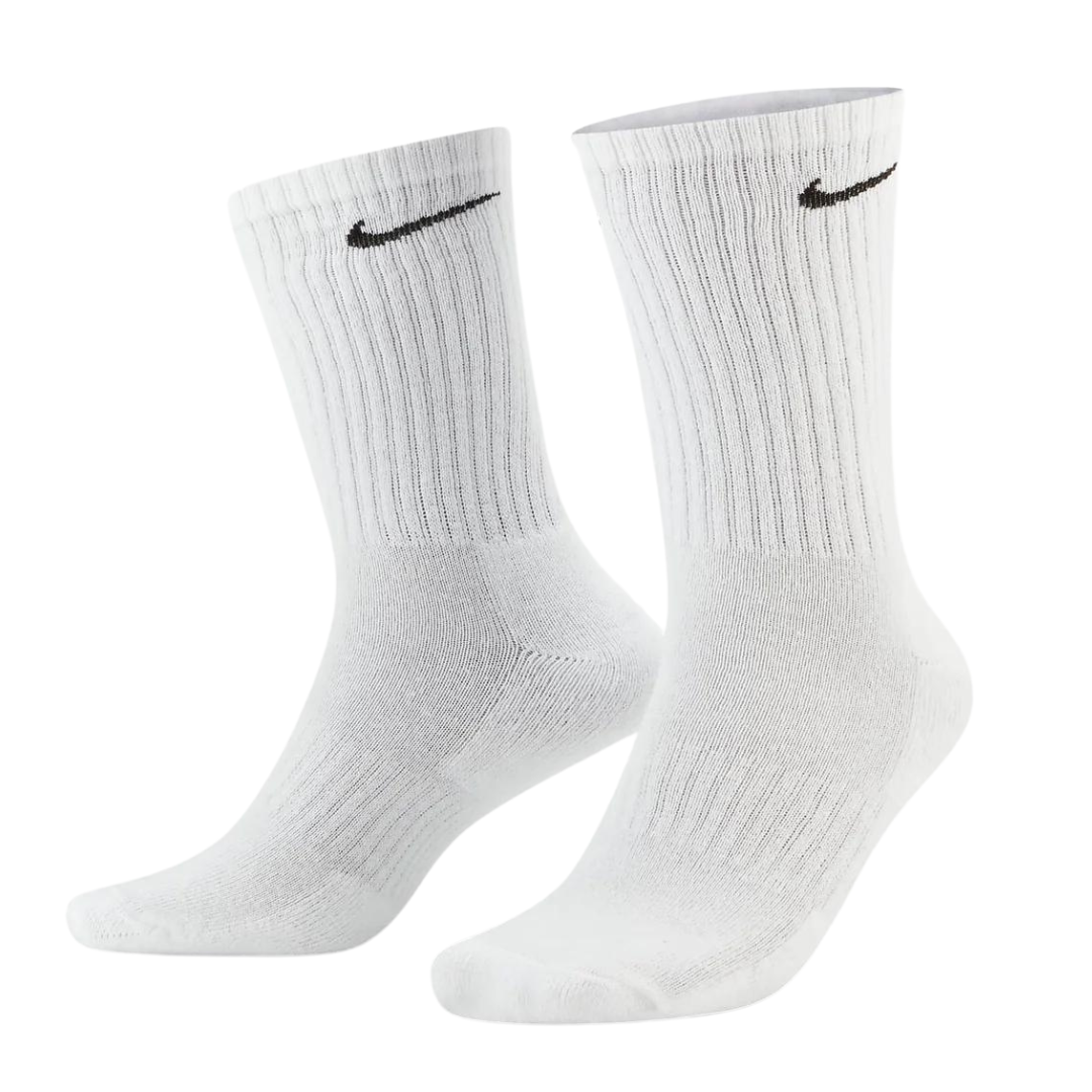 Nike Everyday Cushioned zwart, wit, grijze trainingssokken met ronde hals (3 paar)