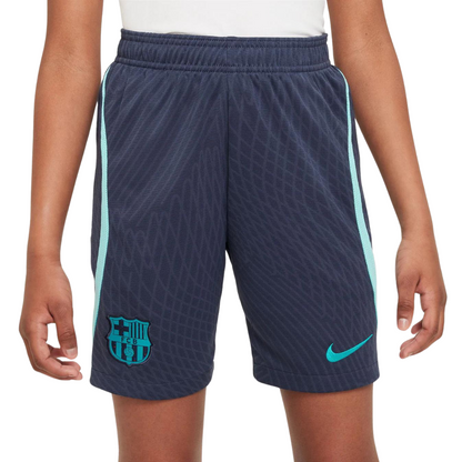 Shorts de fútbol Nike Dri-FIT para niños de la tercera equipación del Barcelona 23/24 (talla grande)