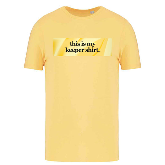 Dit is mijn Keeper-shirt geel T-shirt