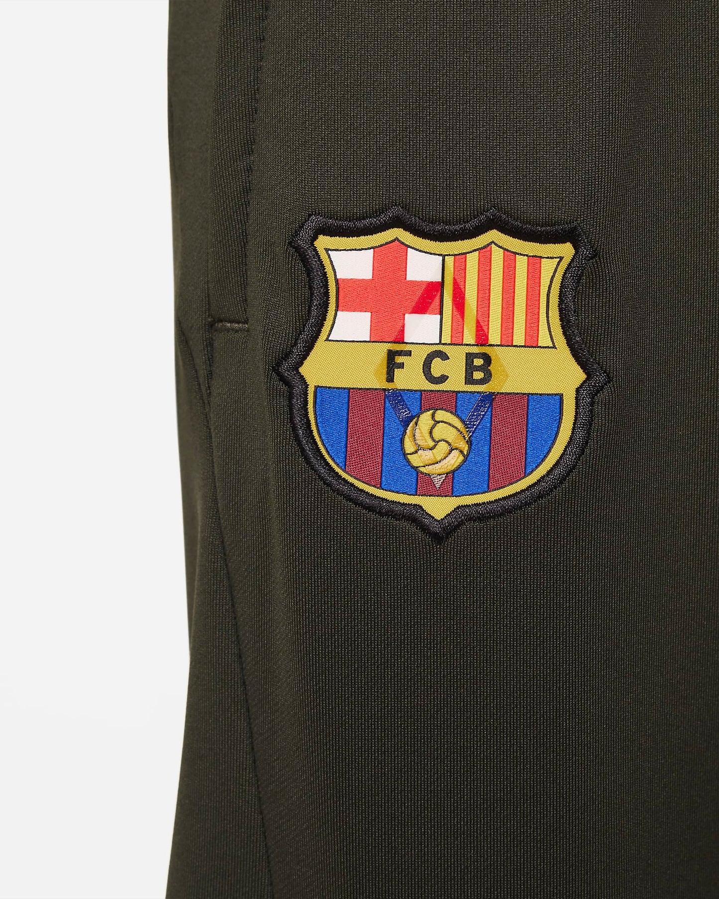 Barcelona Strike 23/24 Nike Dri-FIT gebreide voetbalbroek voor kinderen