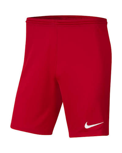 Nike Junior Park III Shorts Red