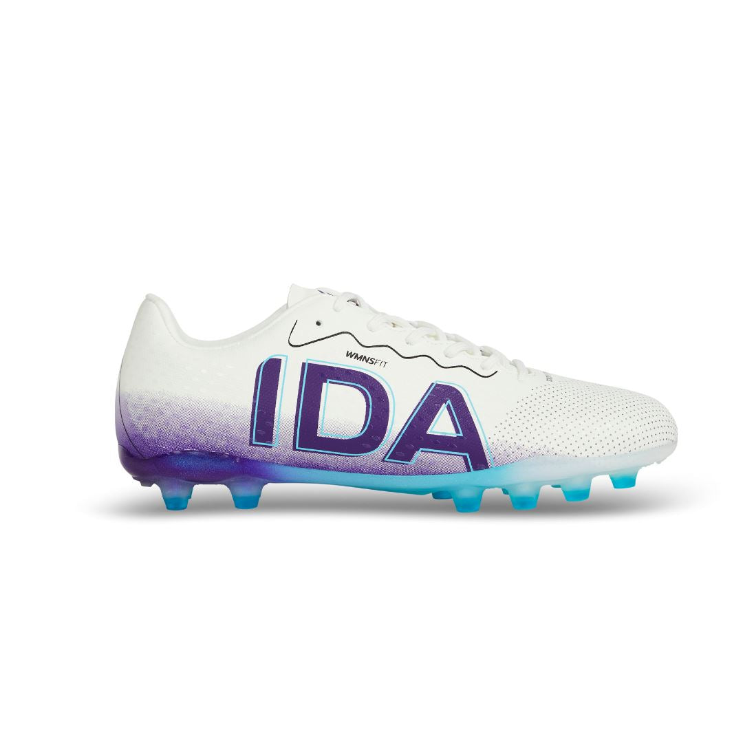 IDA Rise Club: Women's FG/AG Multi Ground Soccer Cleats Footwear Ida Sports US 5 White / Purple 